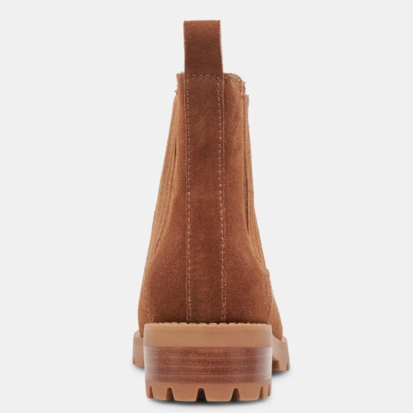 NEW DOLCE VITA Suede Fraya H2o Booties brown for women 563tn - Picture 5 of 9